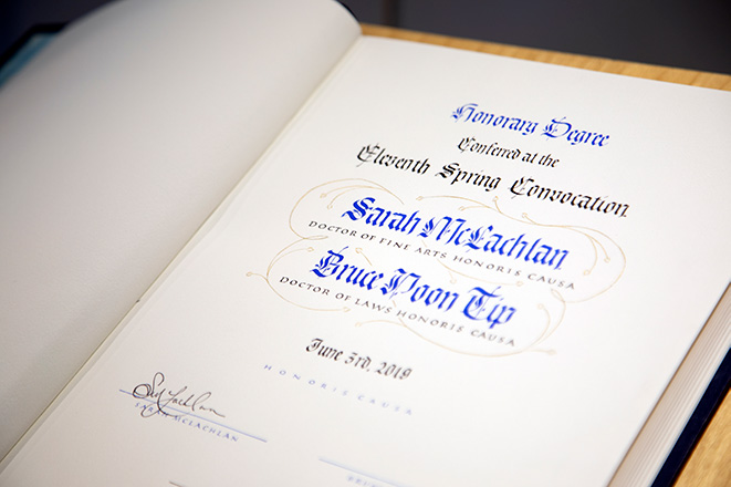 Sarah McLachlan Honoris Causa by Renée Alexander